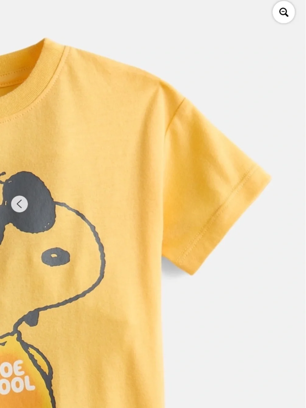 Peanuts Snoopy Toddler Unisex Yellow Dijon Short Sleeve Graphic Tee Shirt Size 5